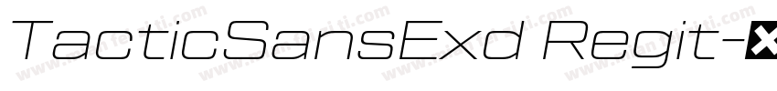 TacticSansExd Regit字体转换